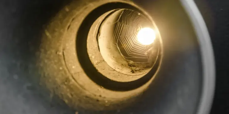 Close-up interior of a UVB bulb showing the inner chamber and reflective surfaces.